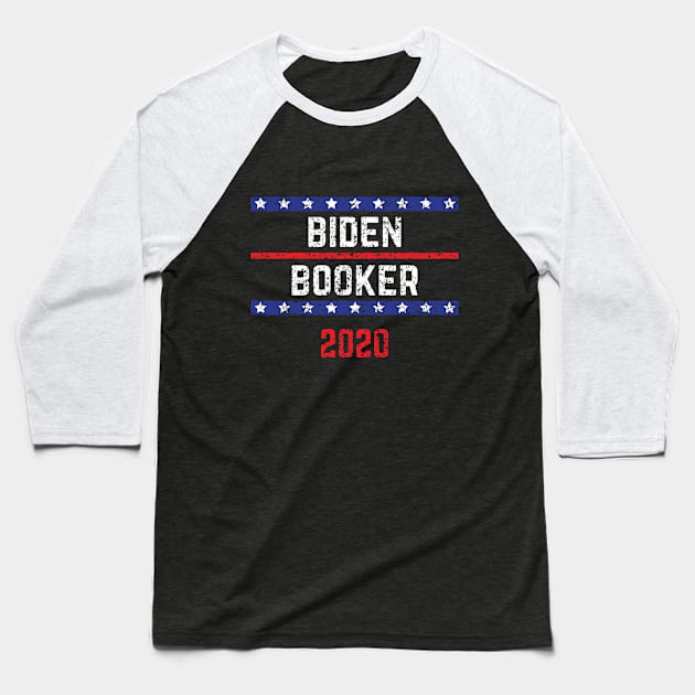 Joe Biden 2020 and Cory Booker on the One Ticket. Biden Booker 2020 Vintage Distressed Baseball T-Shirt by YourGoods